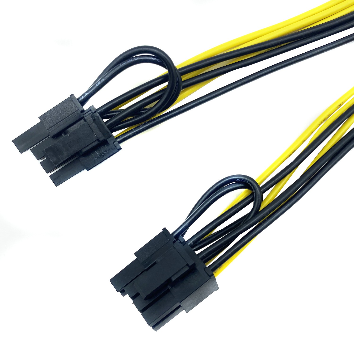 PVC Extension Cable 6P to Dual 8P Connector Cable Assembly 